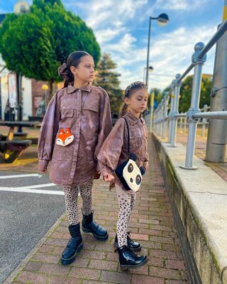 White Leopard Tights