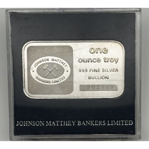 Johnson Matthey one ounce silver bar