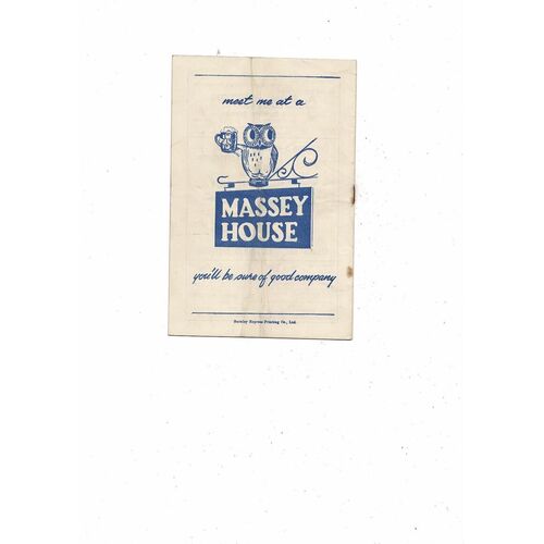 1954/55 Burnley v Arsenal Football Programme