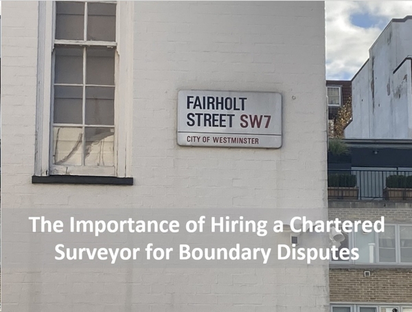 The Importance of Hiring a Chartered Surveyor for Boundary Disputes: A Case Study 