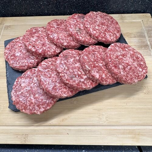 4oz steak burger x10