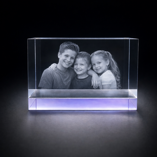 Duloch 3D Crystal Block – Lilac Base 150×80×80mm