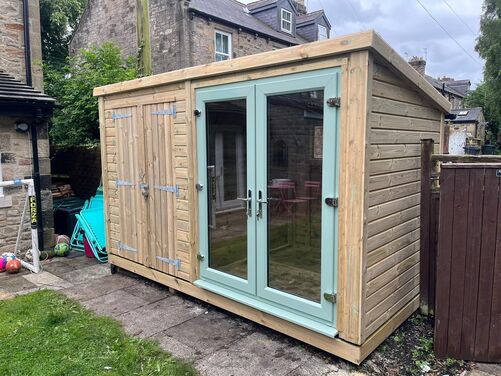 #PVC092 12x6 Pent Summer House Combi