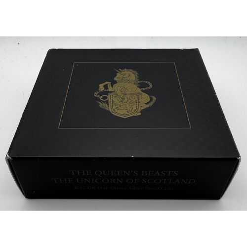 Queen beasts silver proof FDC 2017 ‘The Unicorn of Scotland’ coin