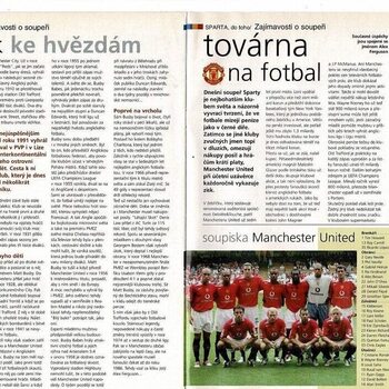 FC Sparta Prague v Manchester United Champions League Football Newspaper 2004/05