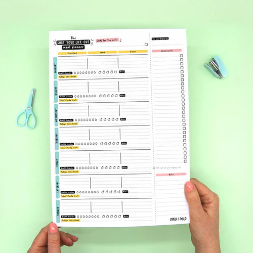 Sort Your Life Out Meal Planner Notepad