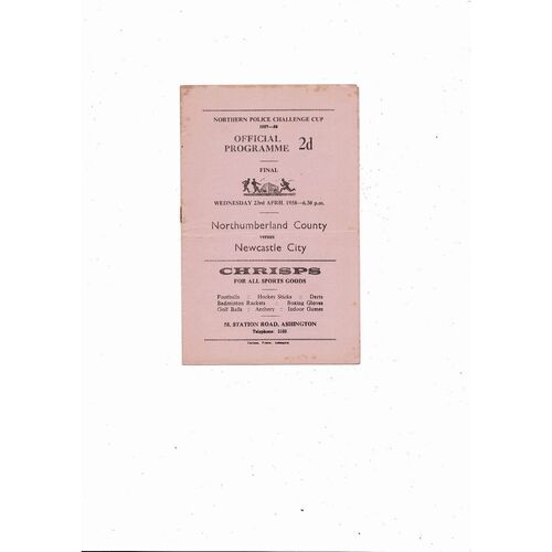 Non League Police Football Programmes