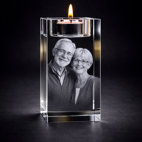 Bute 3D Crystal Tea Light – 80x60x60mm