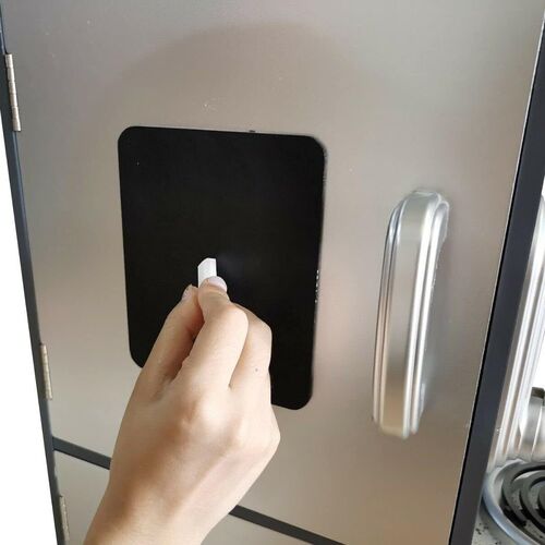 Large Kids Wooden Play Kitchen With Utensils Toys Children's Role Play Pretend Set Toy (Grey)