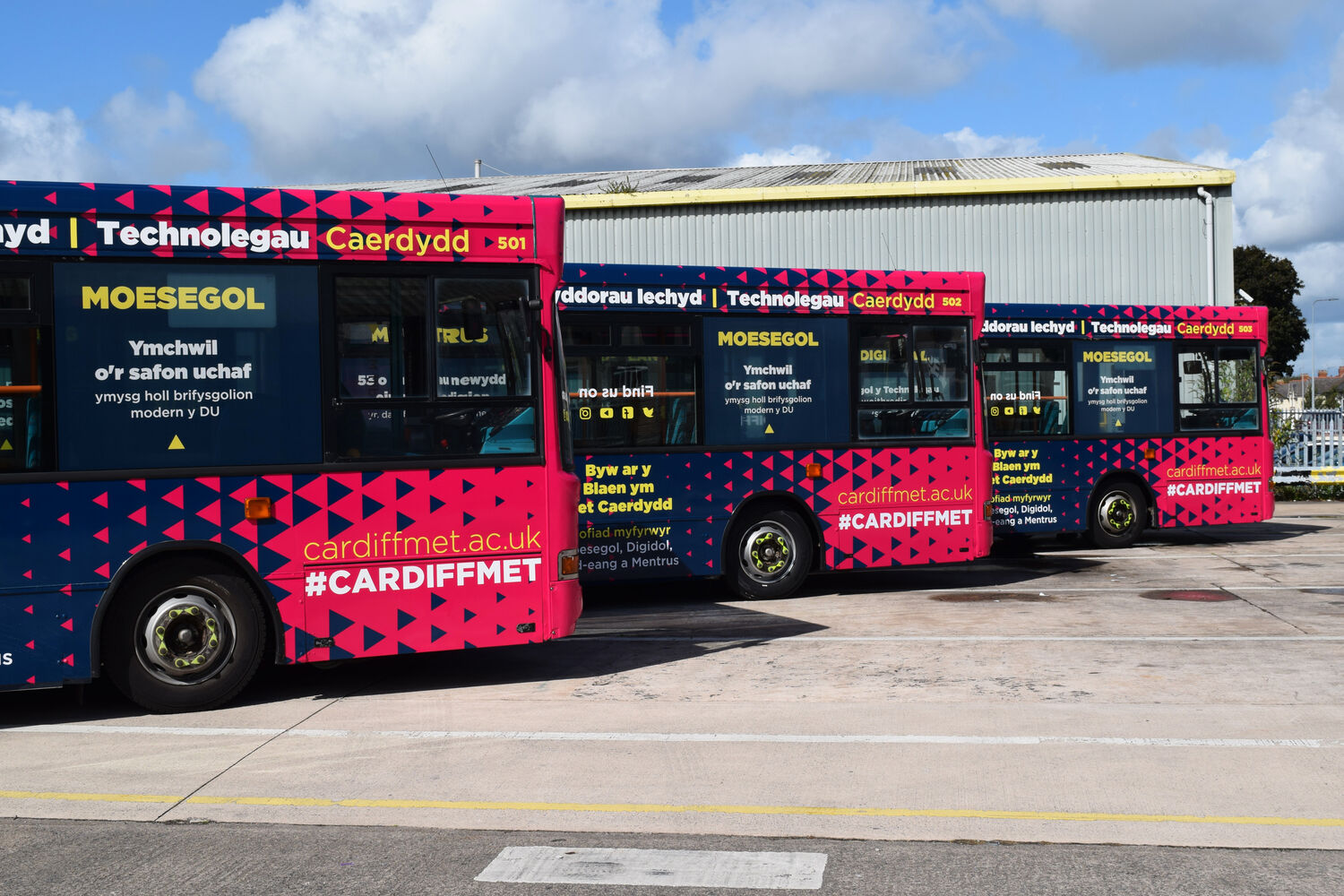 Cardiff Metropolitan - 3x Dennis Dart Bus