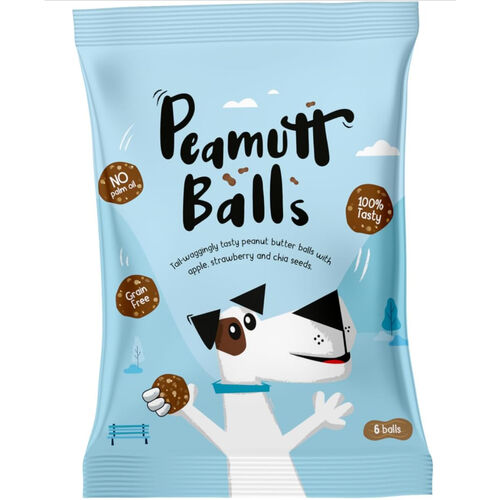 Peamutt Butter Balls Dog Treats 6 balls Packet 45g