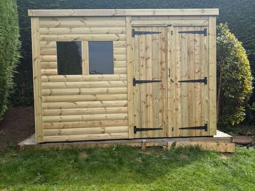 #P018 10x8 Pent Shed