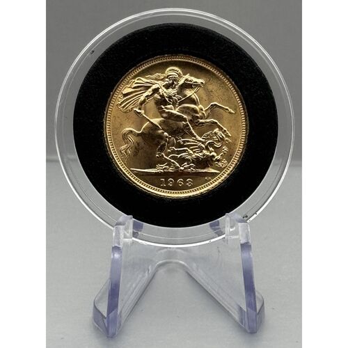1963 QE11 full gold sovereign