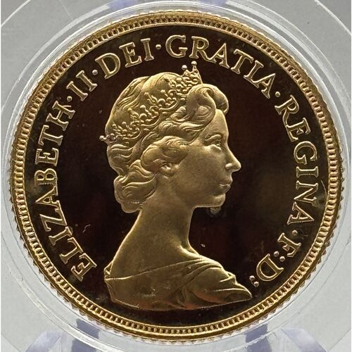 1980 proof full gold sovereign