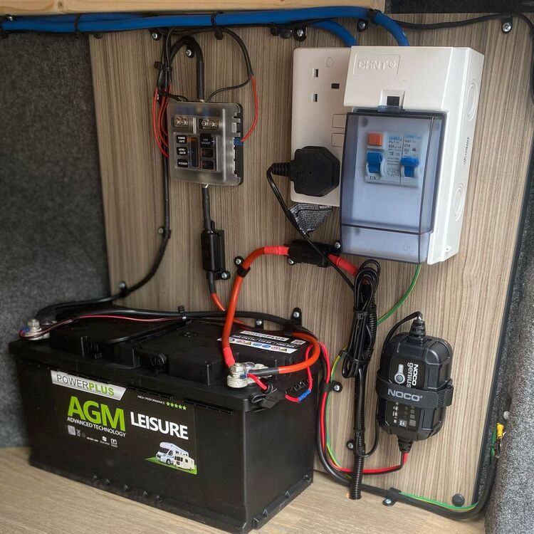 Camper Van Electrical Installation Services, Leisure Batteries, Mains Hook-up, Lighting,