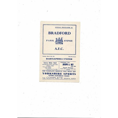 Hartlepool United Away Football Programmes