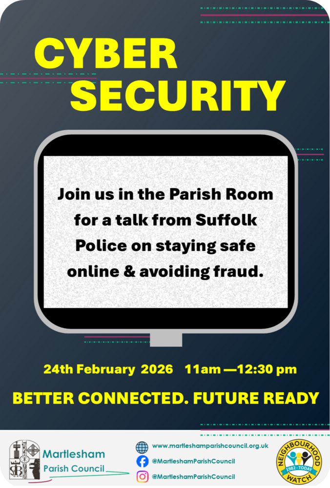 Cyber Security with Suffolk Constabulary Community Meeting Martlesham