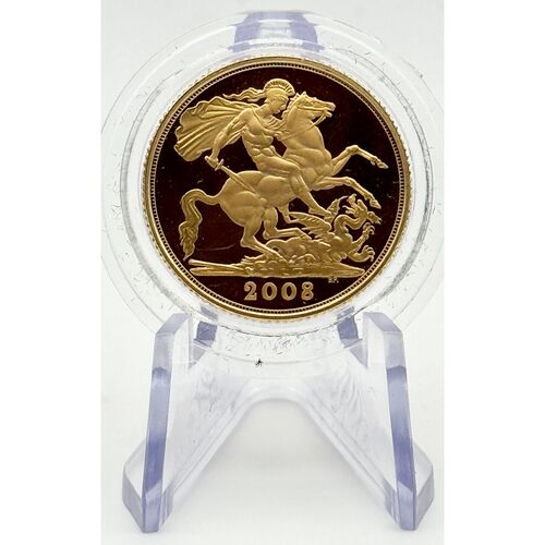 2008 QE11 gold proof full sovereign