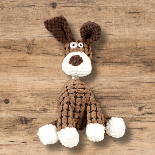 Plush Rope Squeaky Dog