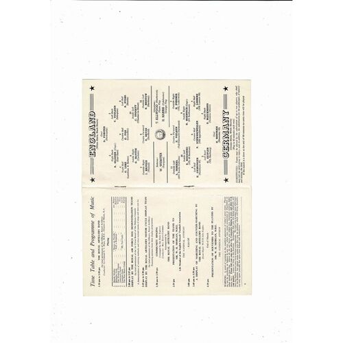 England v Scotland Schools International Football Programme 1964