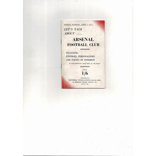 1946 Arsenal 'Let's Talk About' Football Handbook