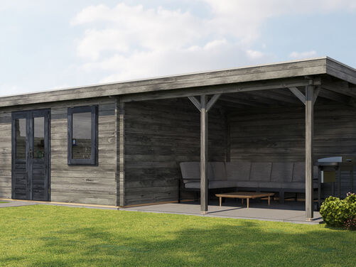 400cm x 400cm + 400cm Veranda