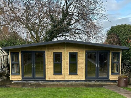 24x14 Apex Summer House home Office/Bar/Gym