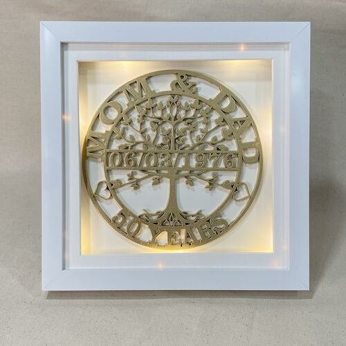 Personalised Tree Of Life Wedding Anniversary Frame