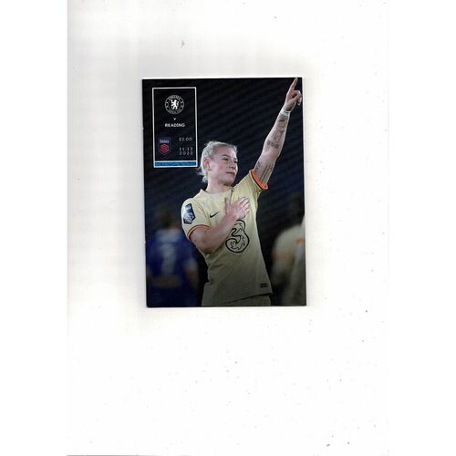 2022/23 Chelsea v Reading Womens Super League Football Programme