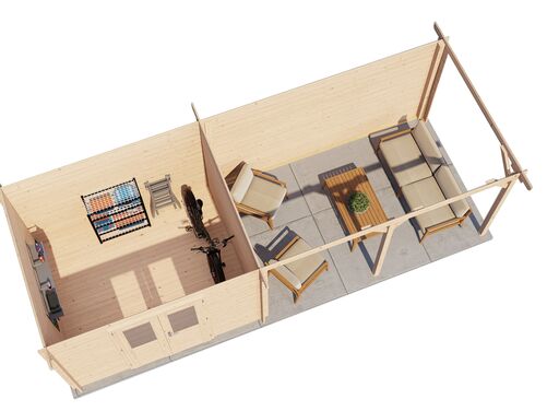 300cm x 250cm + 400cm Veranda