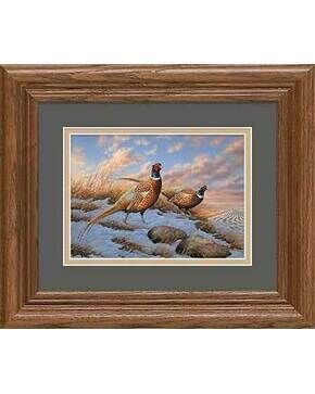 Standing ground (pheasants)by American Artist Millette