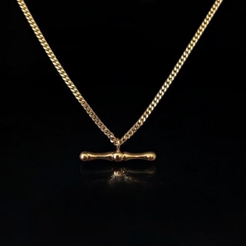 T-bar pendant in 9ct gold