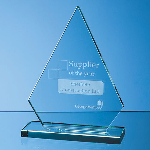 Jade Glass Peak Award - 19cm x 15cm x 12mm