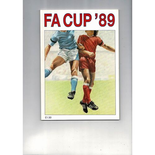 1989 Everton v Liverpool FA Cup Football Brochure Edition