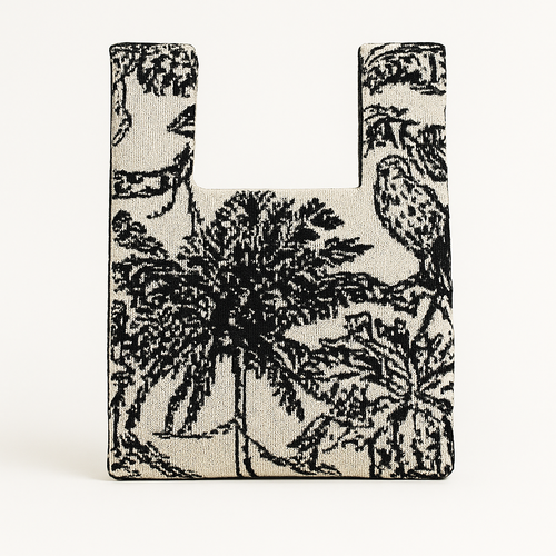 Tropical Sketch Knit Bag