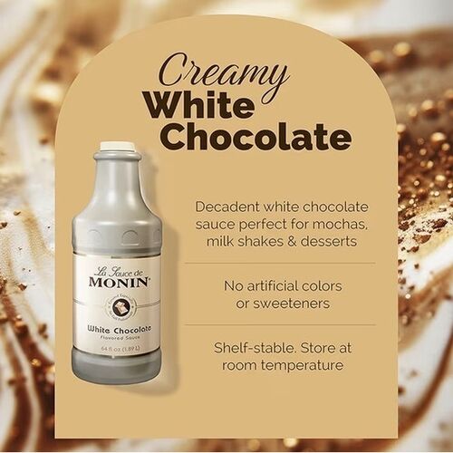 White Chocolate Sauce by Monin - 1.89L