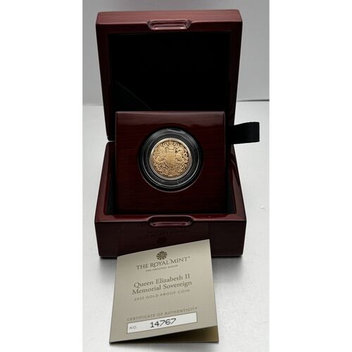 2022 Gold QEII Memorial Proof Sovereign