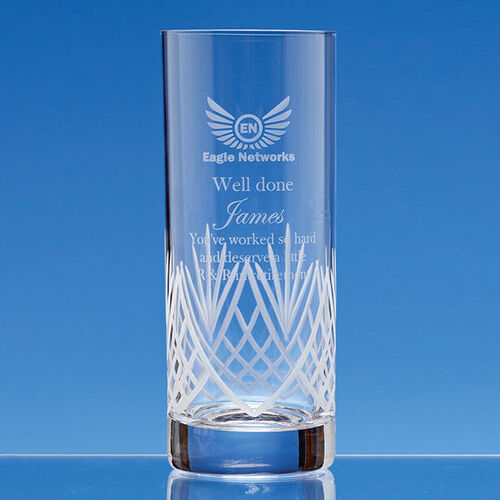 Panel High Ball Tumbler with Frost Cutting - 380ml