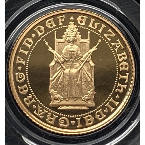 1989 QE11 proof half gold sovereign