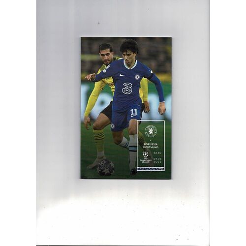 Chelsea v Borussia Dortmund Champions League Football Programme 2022/23