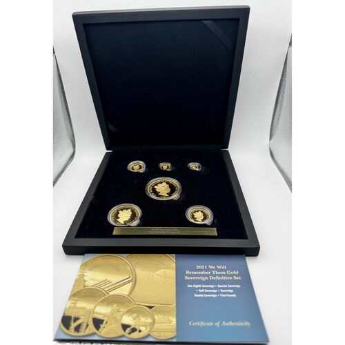 Rare 2021 We will remember them Gold sovereign definitive set