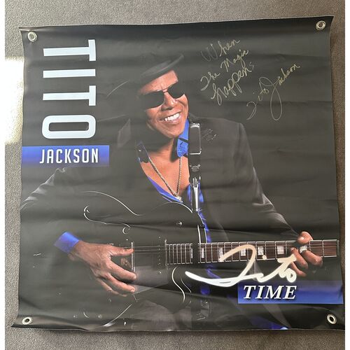 Tito Jackson Signed Vinyl Poster