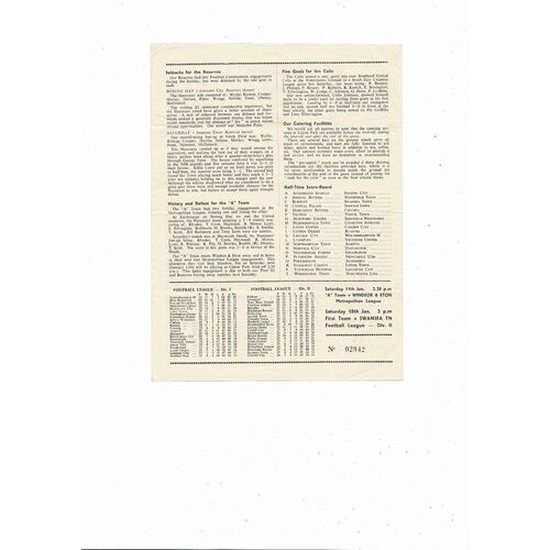 1957/58 West Ham United v Blackpool FA Cup Football Programme
