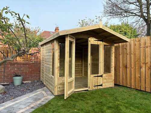 #SHA085 8x8 Apex Summer House