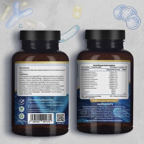 Prowise Bio Cultures Complex 50 Billion CFU 60 Capsules