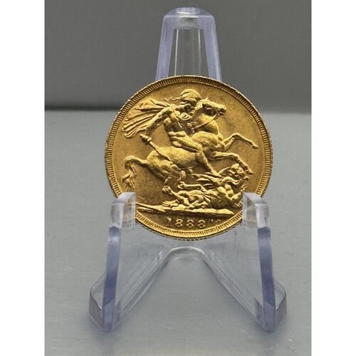 1888 Queen Victoria jubilee head full gold sovereign