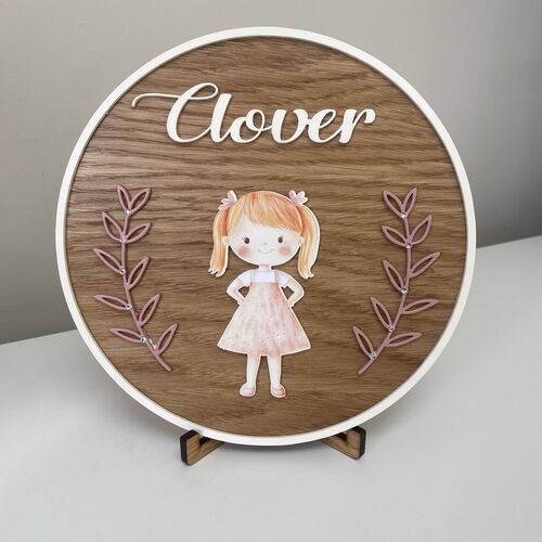 Little Girl Door sign