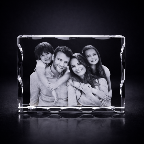 Staffa 3D Crystal Photo Frame – 180×130mm