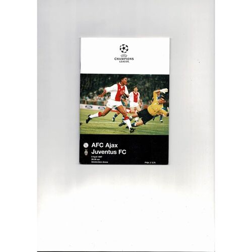 1996/97 Ajax v Juventus Champions League Semi Final Football Programme