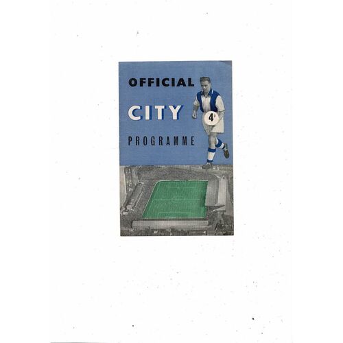 1957/58 Coventry City v Port Vale Football Programme. December 25th